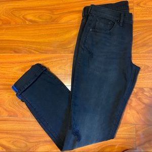 BCBGMAXAZRIA Jeans NWT size 25 Distressed Black